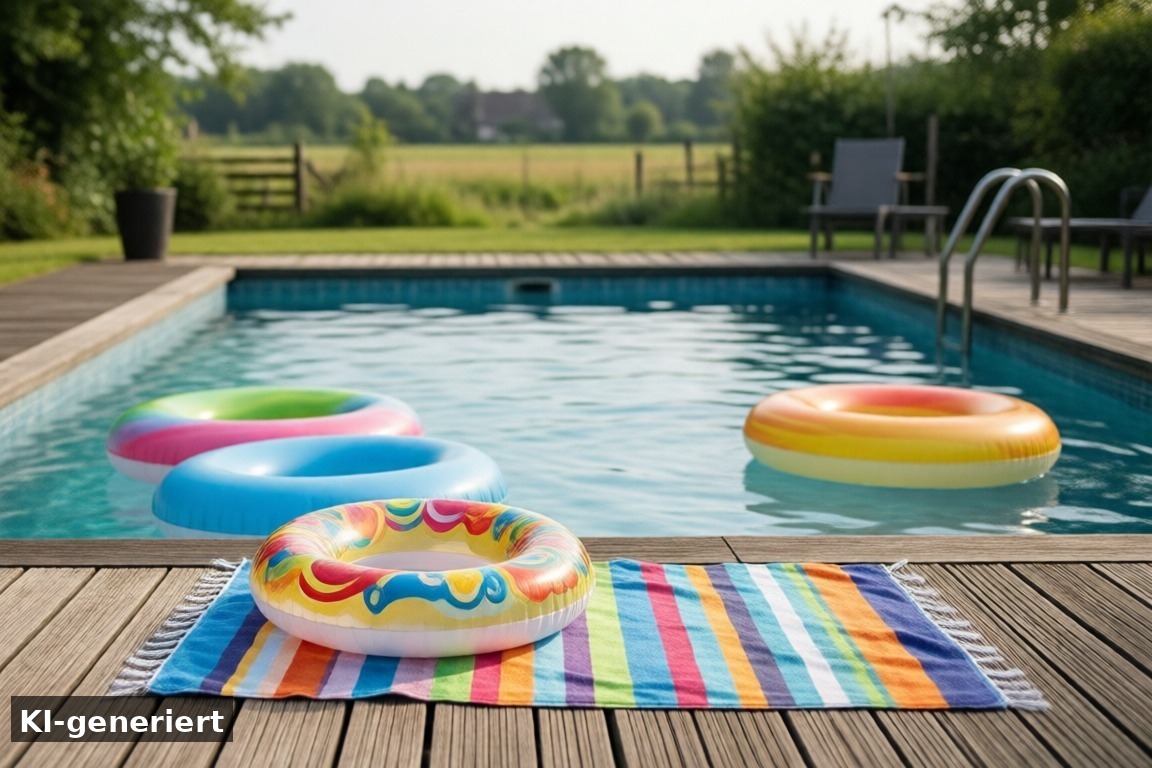 Weitere Schwimmbäder und Tipps für Badespaß in Friesland – Schwimmbad (KI-generierte Darstellung)