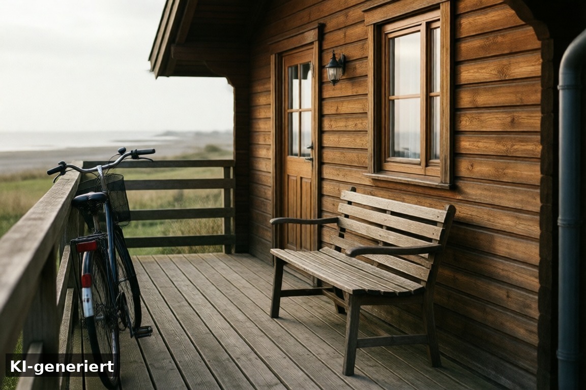 Ferienhaus am IJsselmeer direkt am Wasser buchen – IJsselmeer Ferienhaus direkt am Wasser – Urlaub in Holland am IJsselmeer (KI-generierte Darstellung)