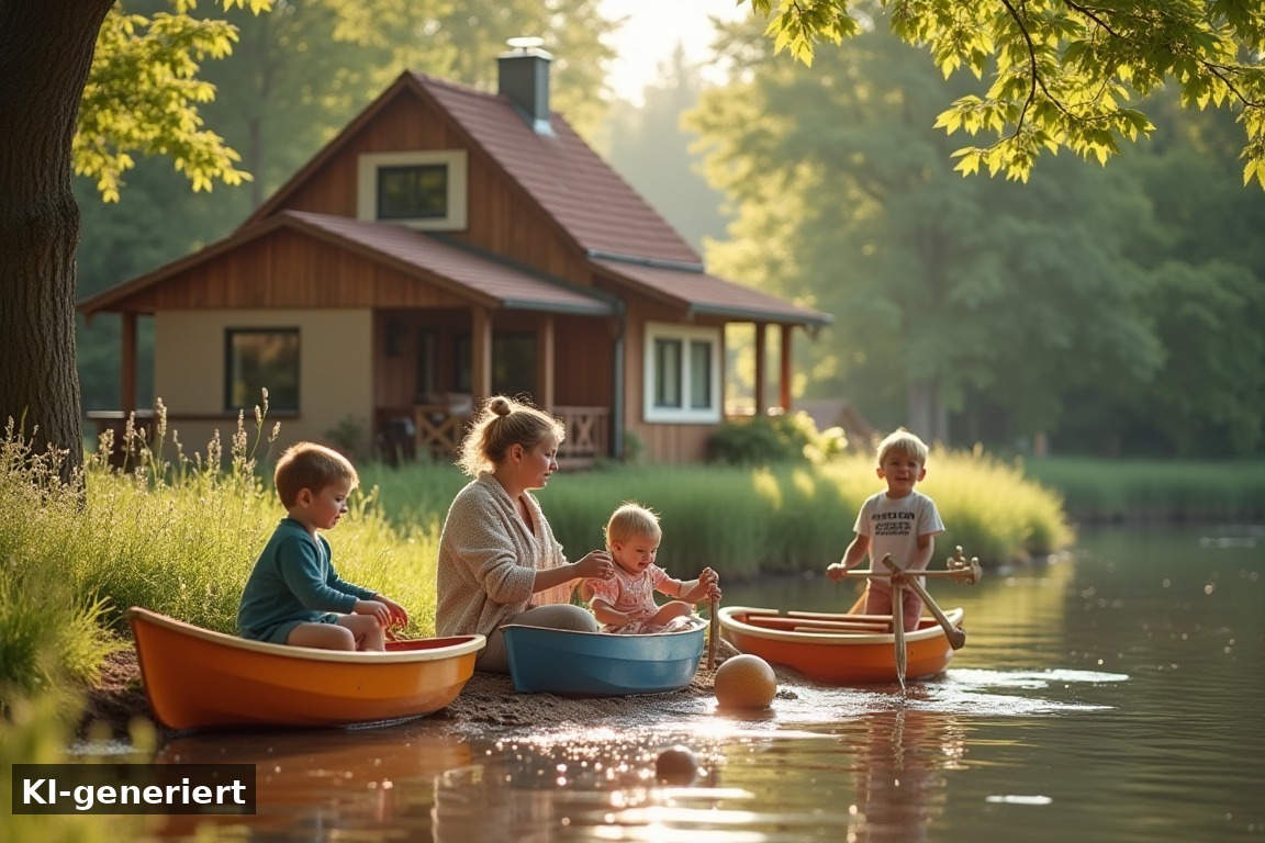 Was man mit Kindern machen kann – IJlst – Holzstadt und Wasserweg (KI-generierte Darstellung)