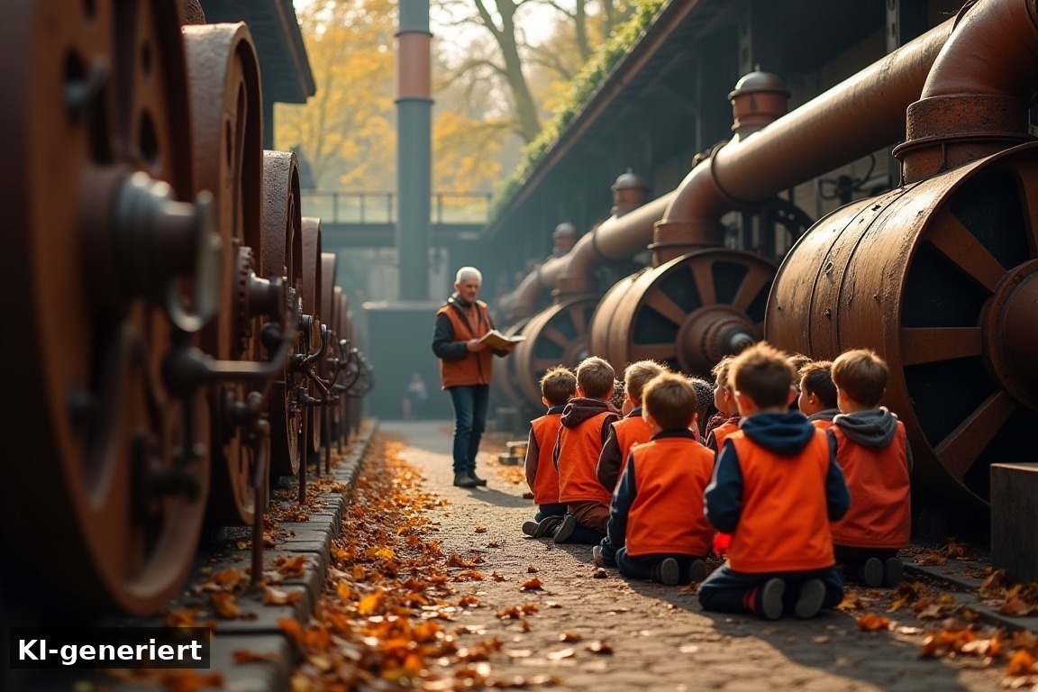 Mit Kindern im Oktober: Vorlesetage und Basteltag am Woudagemaal – Woudagemaal unter Dampf: Oefendraaidagen 13.–15. Oktober 2026 (KI-generierte Darstellung)