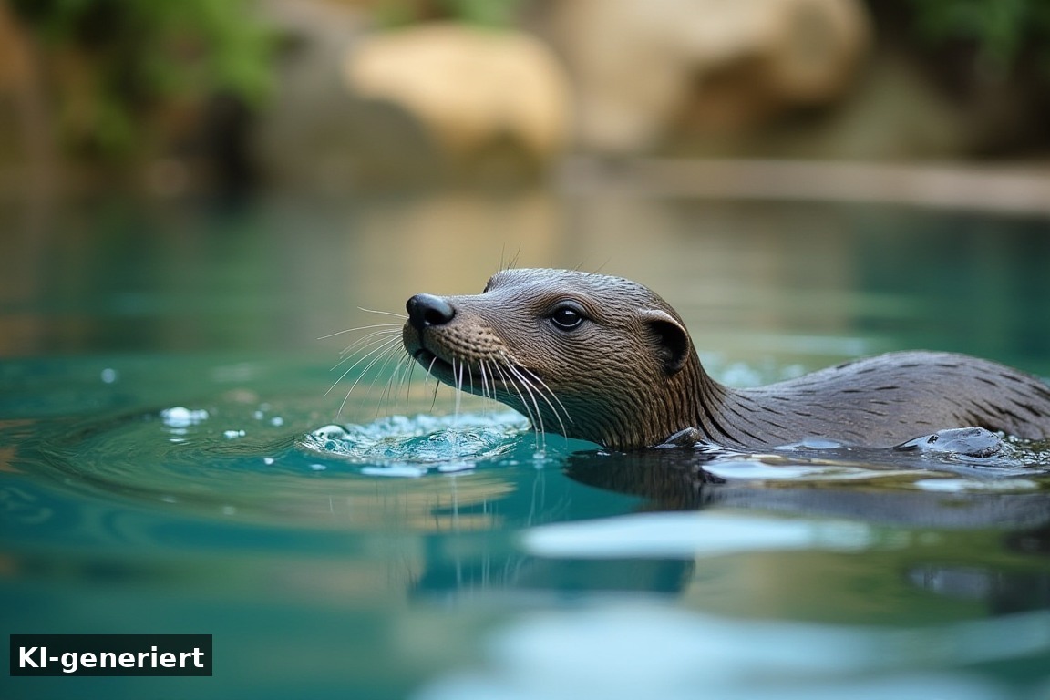 Tagesablauf – AquaZoo Friesland – Tierpark für Wasser- und Sumpftiere (KI-generierte Darstellung)