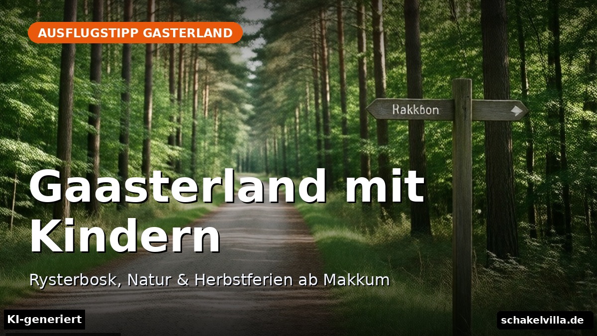 Gaasterland mit Kindern: Rysterbosk, Natur & Herbstferien-Ausfluege ab Makkum