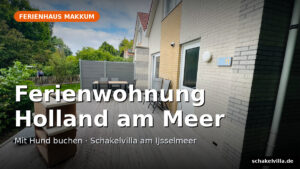Westterrasse der Schakelvilla in Makkum mit Grill und Gartenmoebeln