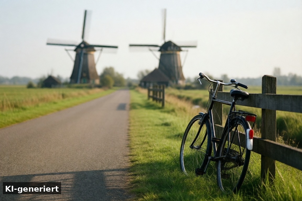Anfahrt ab Makkum – Witmarsum – Sehenswürdigkeiten und Ausflüge in Friesland (KI-generierte Darstellung)