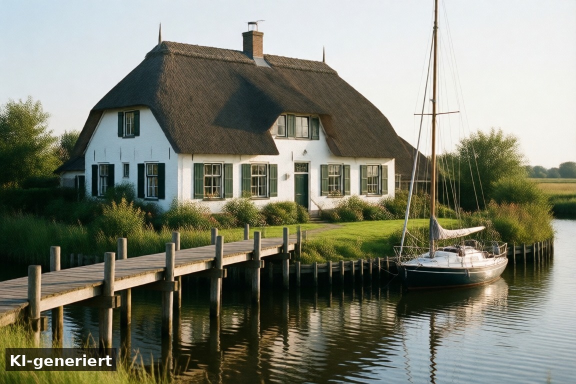 Sehenswürdigkeiten – Zurich aan de Dijk – Ein ruhiger Ausflugsort in Friesland (KI-generierte Darstellung)